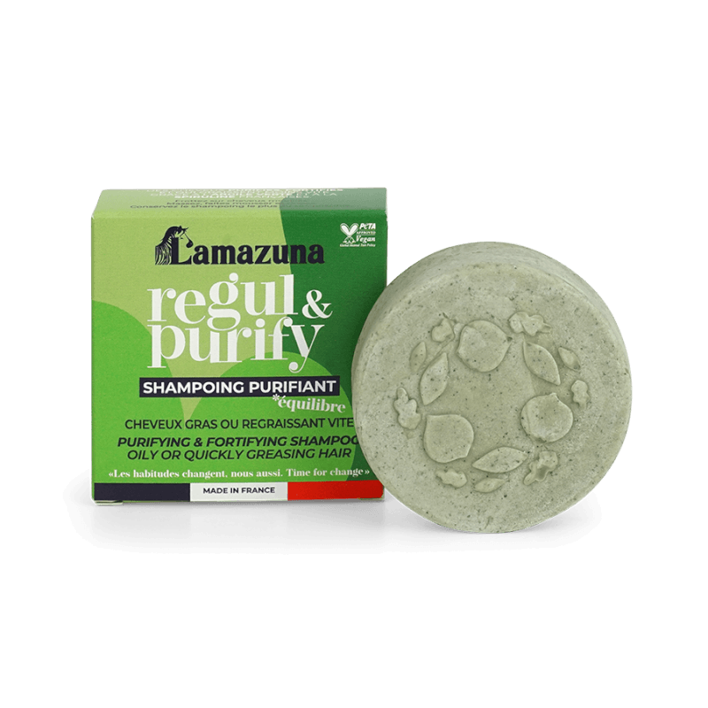 Lamazuna Schampokaka Regul & Purify för fett hår 70ml