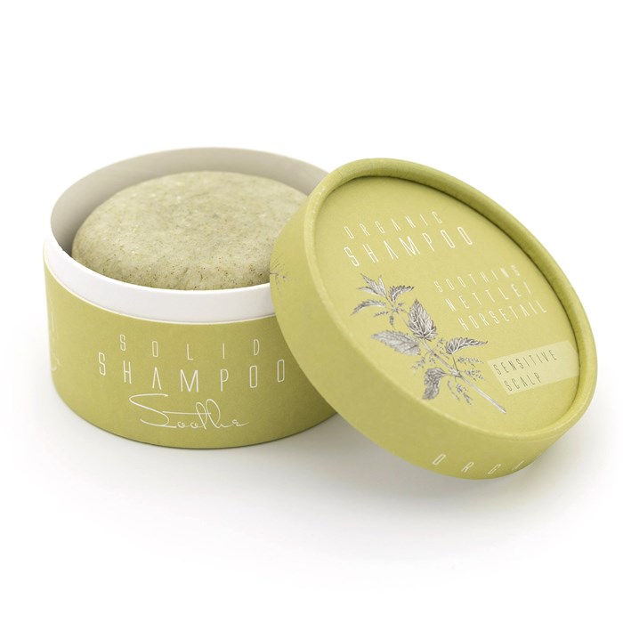 Kaliflower Organics Schampokaka Soothe Nässla & Åkerfräken med grön lera 80g