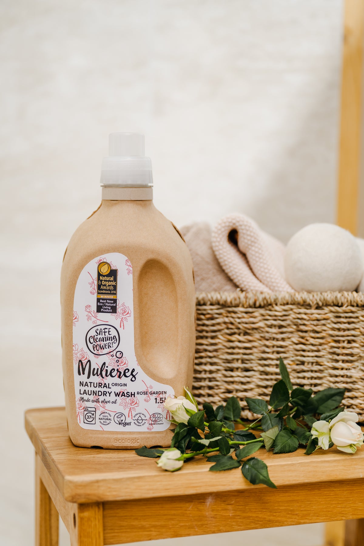 Mulieres Naturligt Tvättmedel Rose Garden 1,5l
