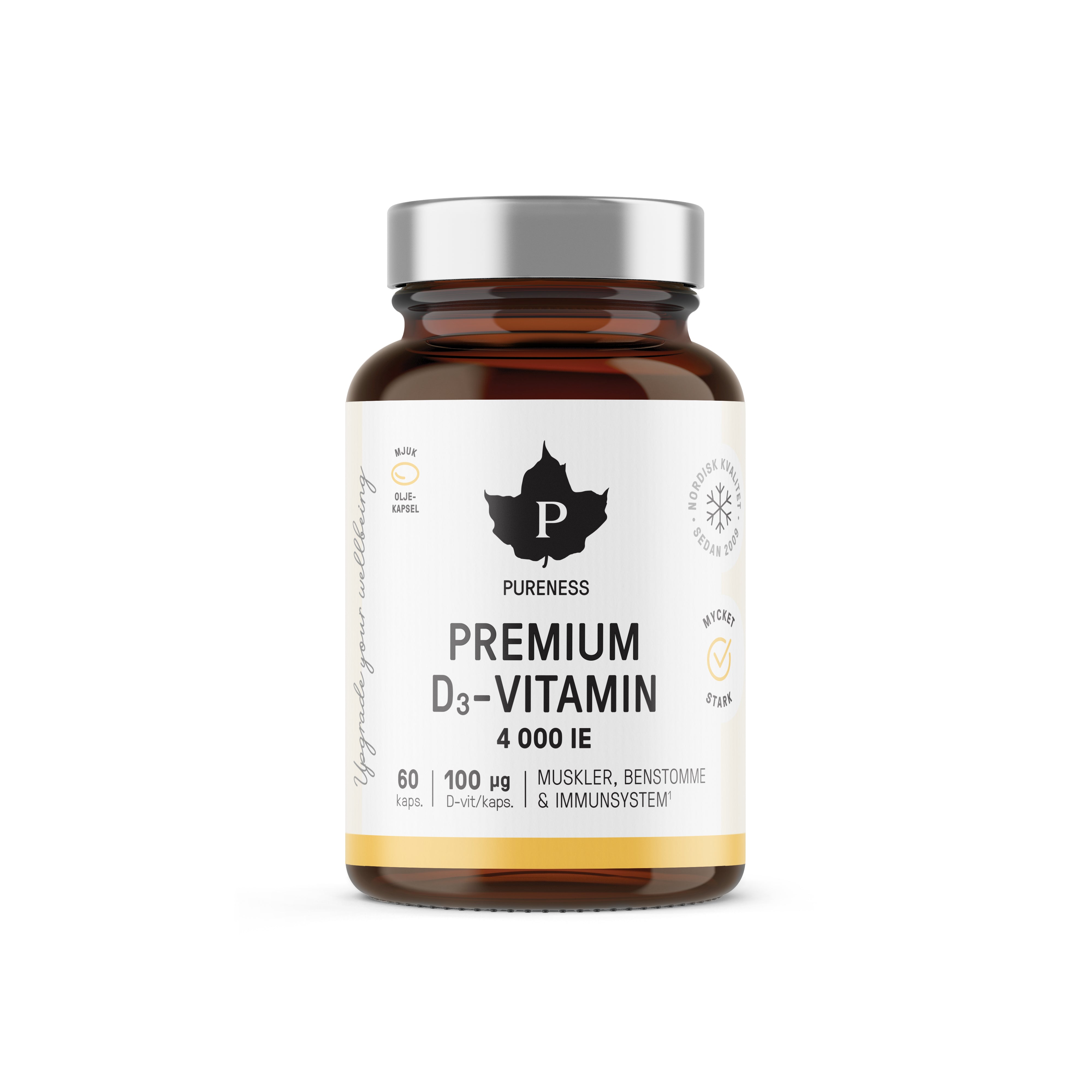 Pureness Premium D-Vitamin 4000 IE 60 kaps